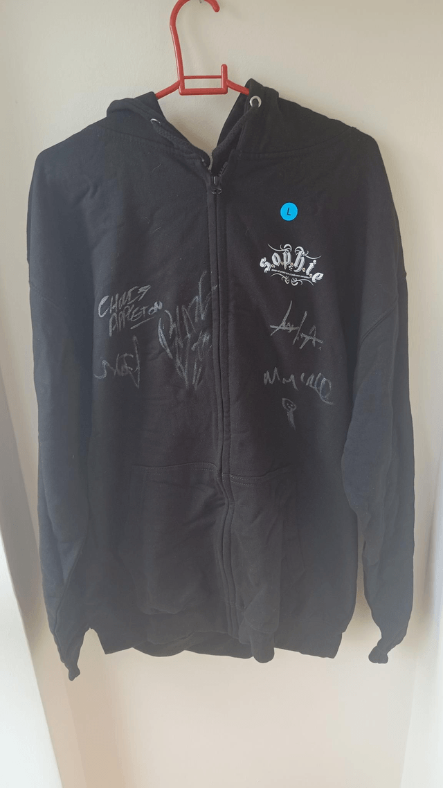 Blaze Bayley & Absolva signed Sophie Lancaster Foundation Hoodie - Large