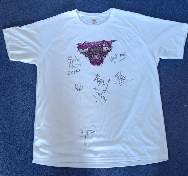 Rabidfest Tee Shirt - signed by MEMORIAM
